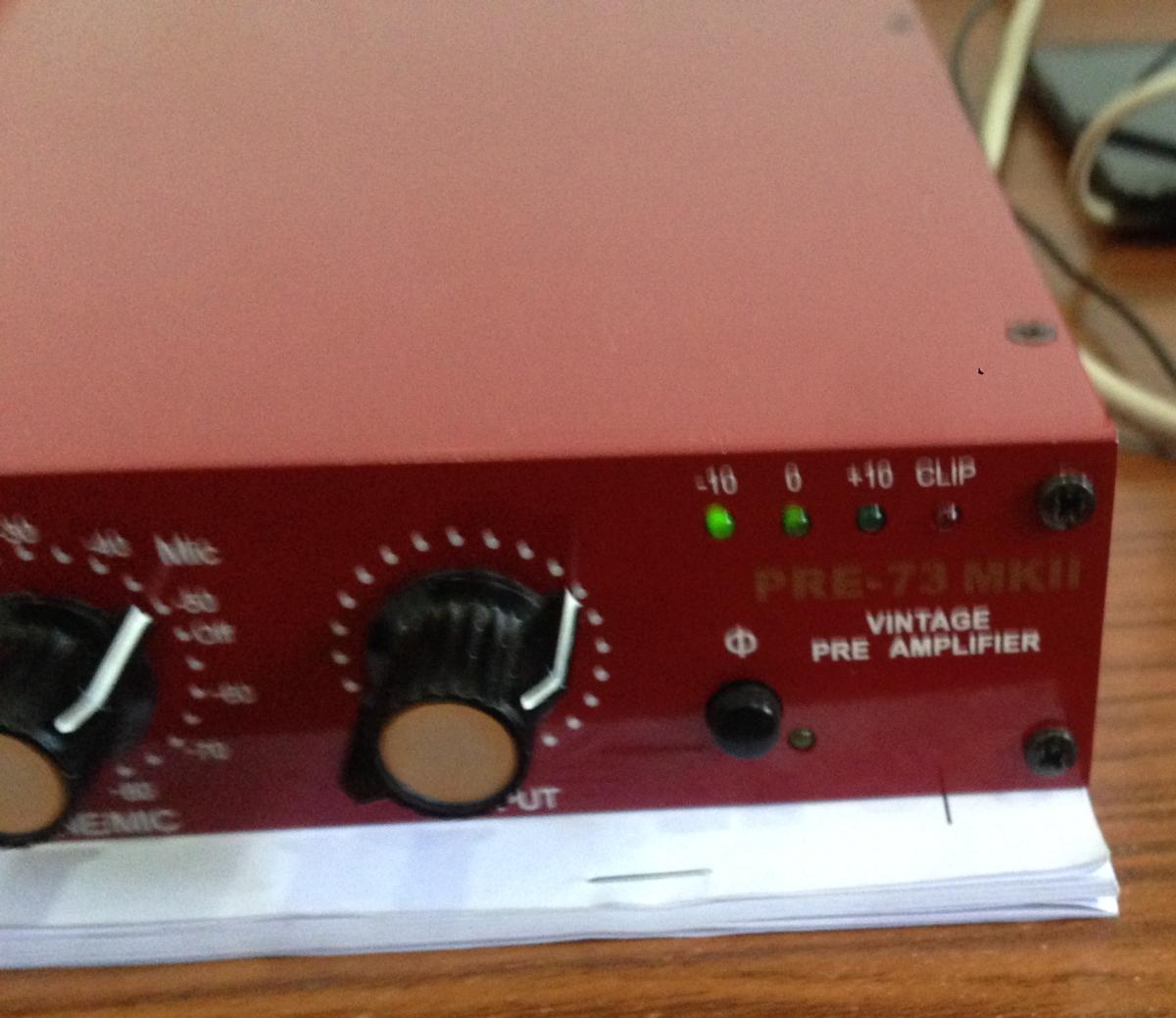 Pre-amps can help you correcting your gain stage before recording