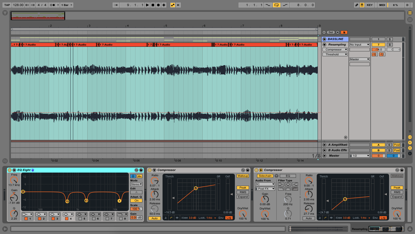 Using Amplifikation One and EVE-MP5 Audio Plugins for Your Bassline pt4