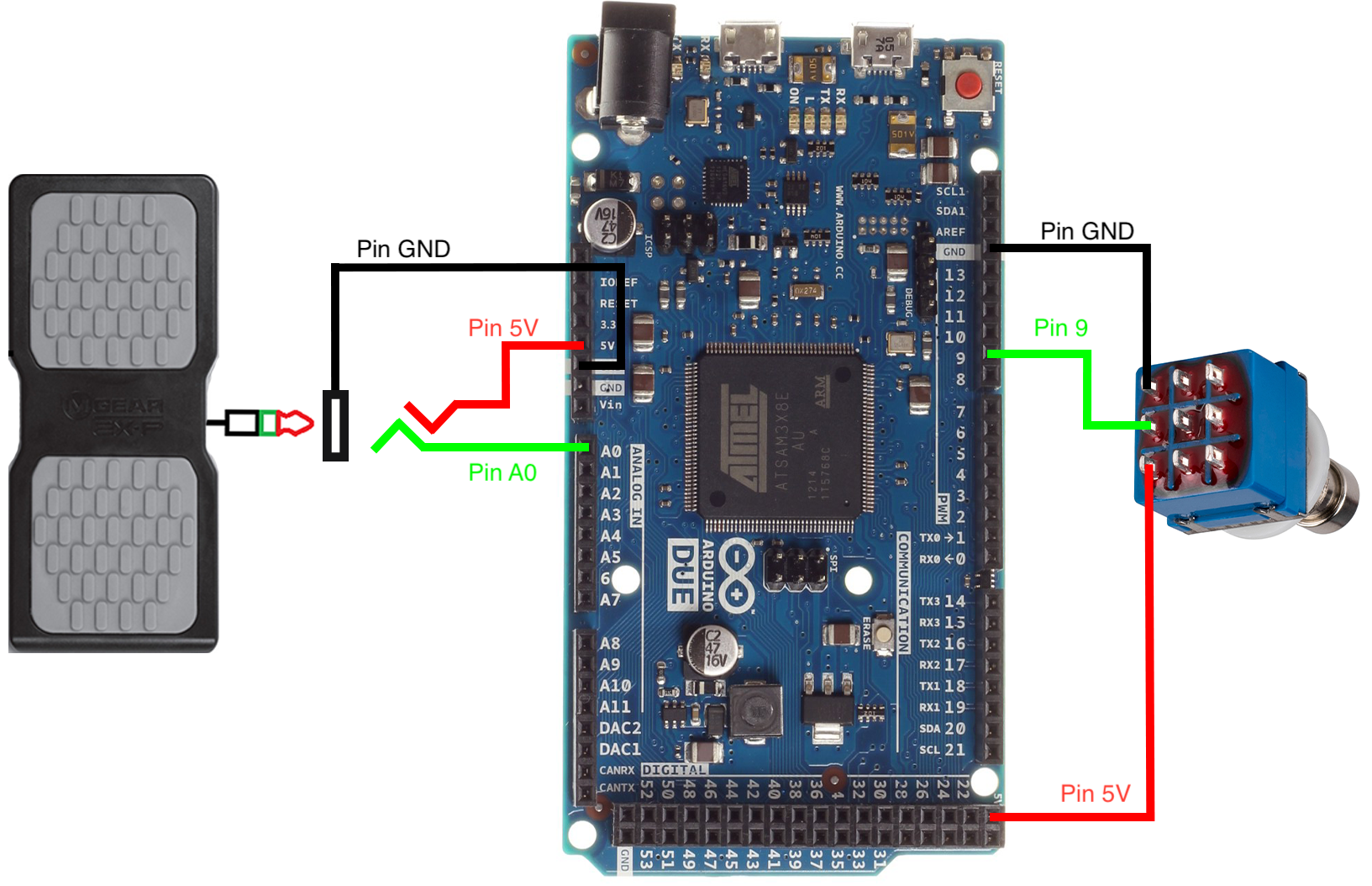 Build DIY Arduino USB Expression Pedal 