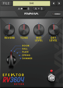 Reverb guitar effect plug-in