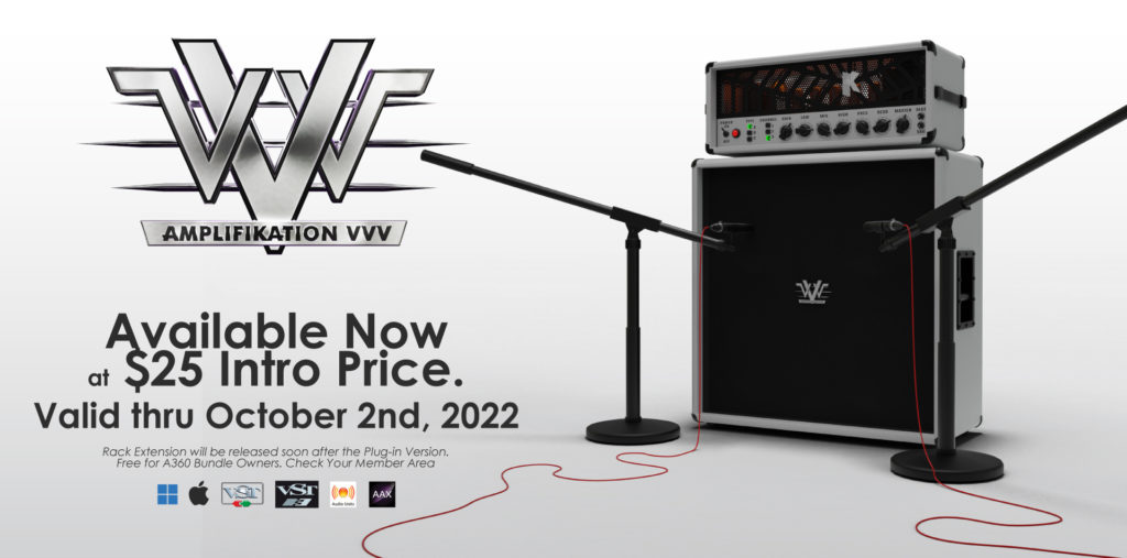 The Signature of a Legend! Kuassa announces Amplifikation VVV at Intro Price $25.